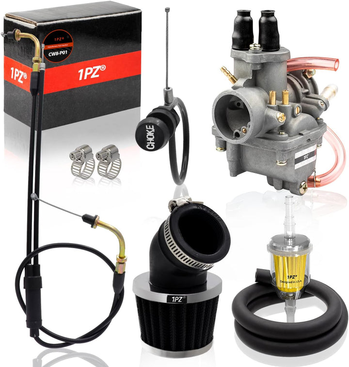 Carburetor Carb Air Fuel Filter & Throttle Choke Cable fo – 1PZ