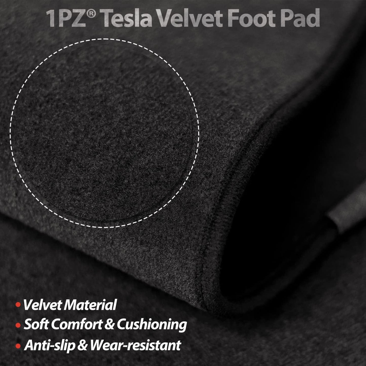 1PZ M45-EL2 Black Carpet Floor Mats Replacement for Tesla Model Y 2021-2023 Front & 2nd Seat All Weather Heavy Duty Protection