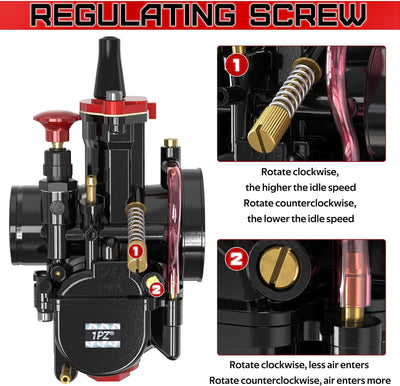PWK 26MM Carburetor Carb With Air Filter Interface Wind Cup for 70cc to 140cc 2T 4T Engine GY6 Engine