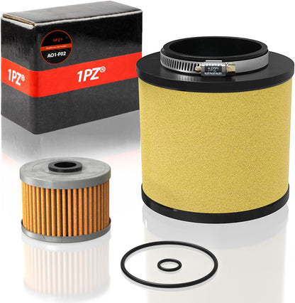 1PZ AO1-F02 Oil Air Cleaner Filter with O-rings Replacement for Honda TRX300 TRX400 FW 15410-KF0-315 17254-HC5-900 17254-HC5-890 1988-1997