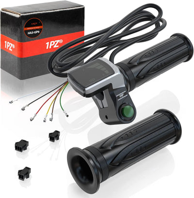 36V Throttle Grip Waterproof LCD Display Handle Twist Grip Clamp for Electric Bike Scooter