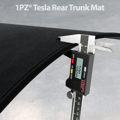 Black Cargo Liner Rear Trunk Mat for Tesla Model 3 2021 All Weather Heavy Duty Protection