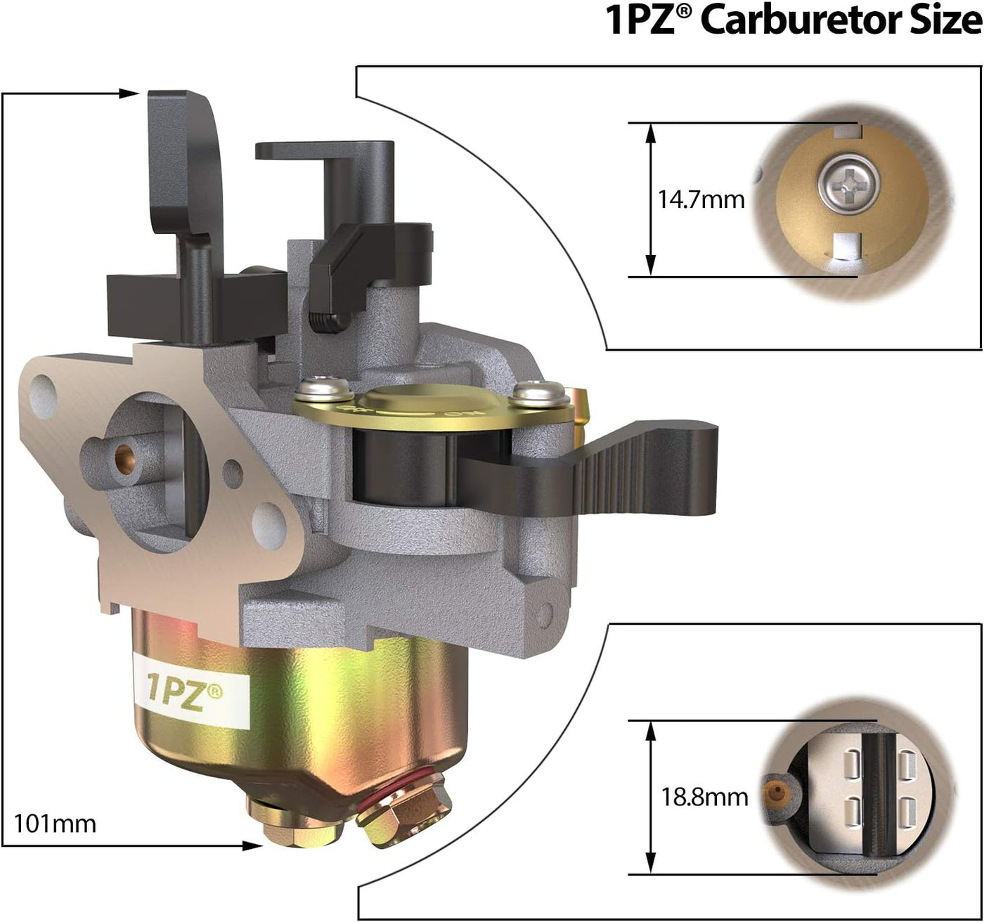 Carburetor Cab w/Gaskets Set for All years Monster Moto MM-B80-AF/MM-B80-BR / MMB80B / MM-B80B 80cc 2.5 hp