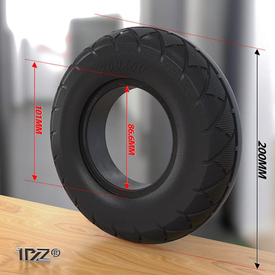 200x50 (8"x2") Solid Tire for Razor E100 E150 E175 E200 Gas Scooter, Schwinn, Bladez, Mongoose, Dune Buggy, ePunk, Crazy Cart, PowerRider 360, eSpark (2 Set)