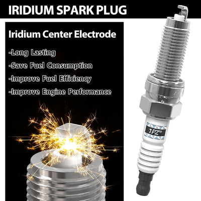 Ignition Coil Pack UF596 and Iridium Spark Plugs 93501 Set of 4 for Toyota Prius Corolla Matrix V CT200H XD 1.8L L4