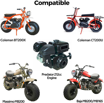 1PZ BA5-V03 VM22 Carburetor Carb Replacement for Non Hemi Predator 212cc Coleman CT200U CT200U-EX BT200X KT196 GX160 GX200 Engine Baja Warrior MB200 196cc Mini Bike Go Kart Parts