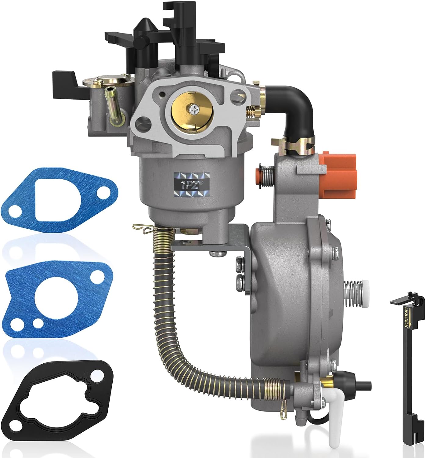 1PZ Dual Fuel Carburetor LPG NG Conversion Kit Replacement for Honda GX160 GX200 168F 170F 2KW 2.8KW Engine Predator 212cc 4000 Portable Gasoline Generator Motors Water Pump