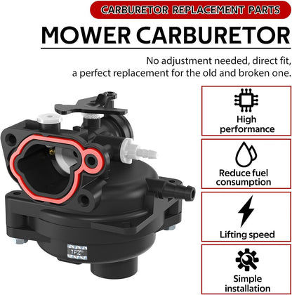 1PZ U79-583 799583 595656 Carburetor Carb Replacement for Briggs & Stratton 300E 450E 500E 550EX 500 125cc 140cc 590556 591109 591160 591979 593261 595656 798674 08P500 08P502 09P602 09P702 Lawnmower