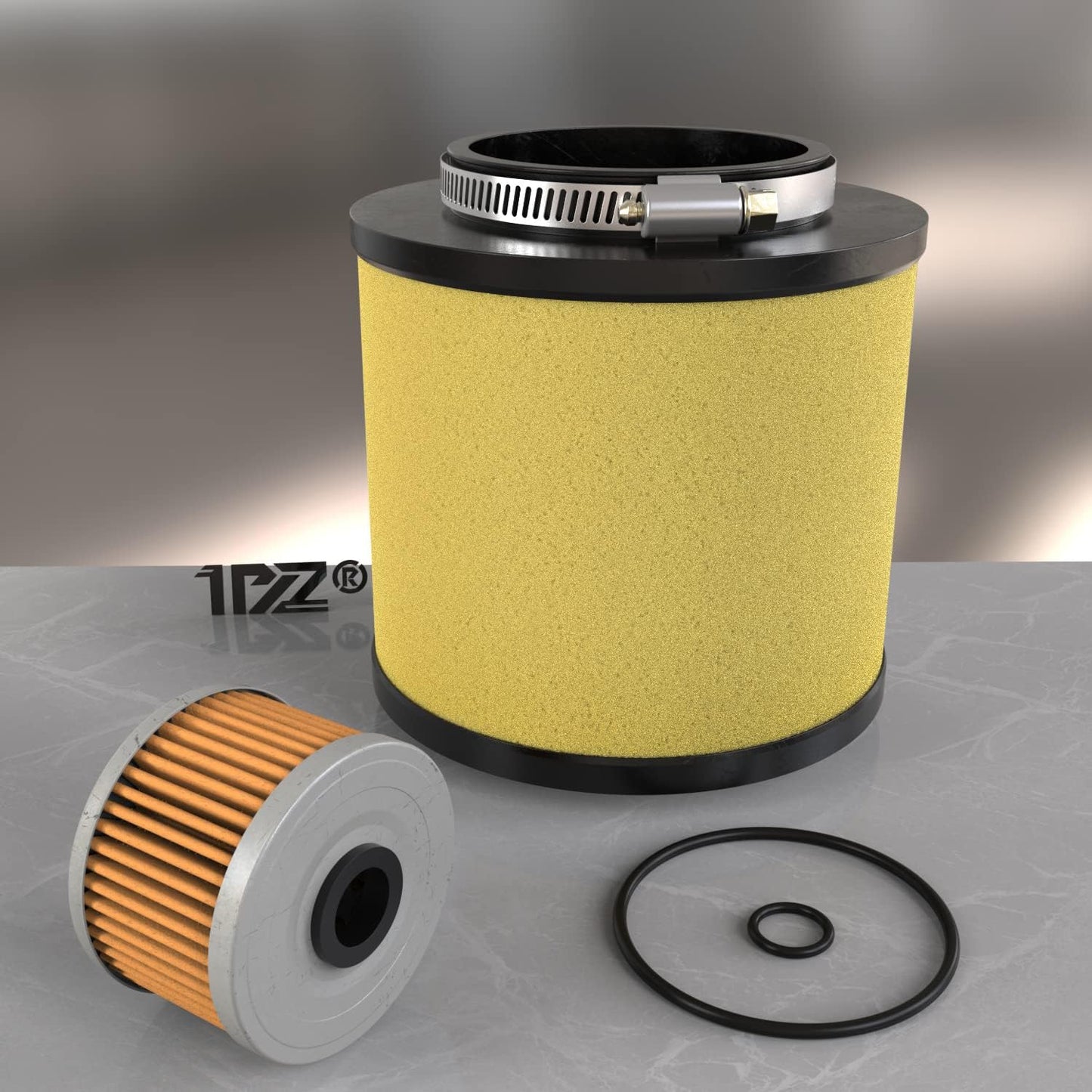 1PZ AO1-F02 Oil Air Cleaner Filter with O-rings Replacement for Honda TRX300 TRX400 FW 15410-KF0-315 17254-HC5-900 17254-HC5-890 1988-1997