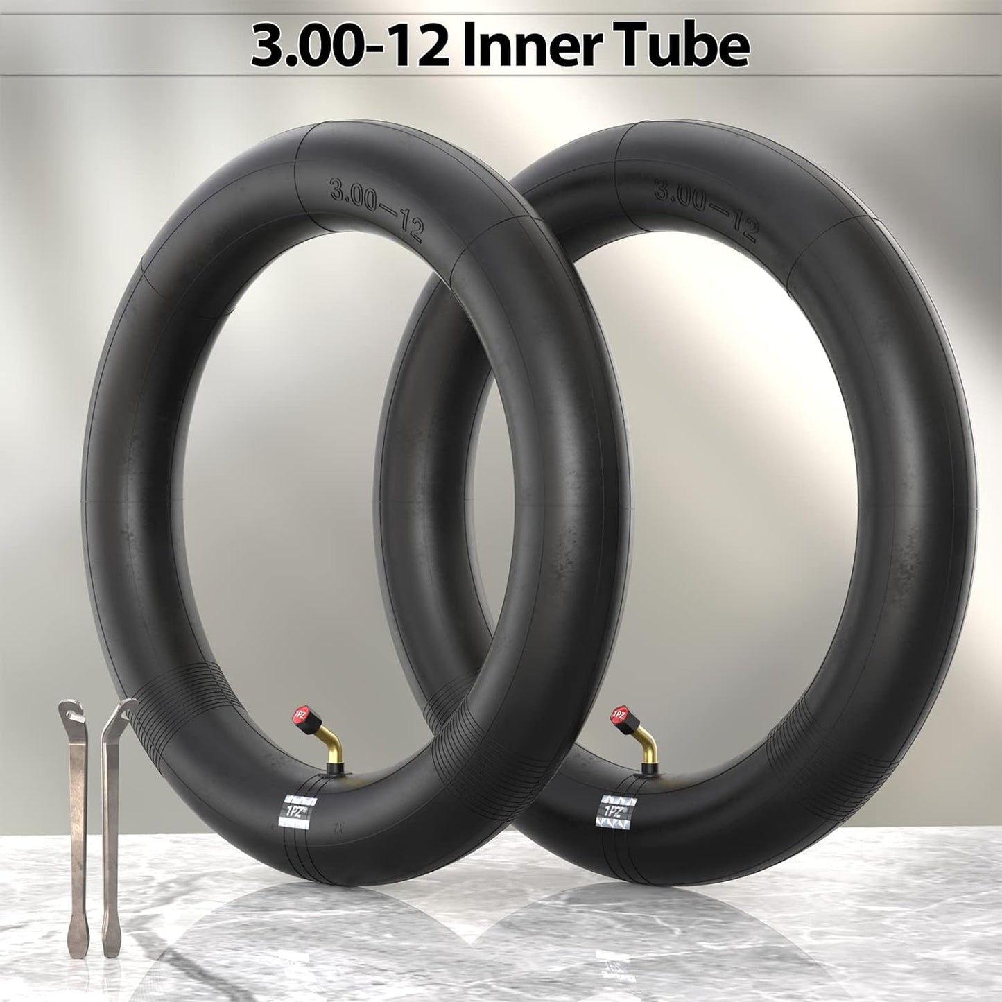 1PZ 7GU-0WX 3.00/3.50-12" Inner Tube 80/100-12 Tube with Bent Valve Stem Replacement for CRF50 XR70 Kawasaki KLX 110 Yamaha TTR90 TTR110 Dirt Bike