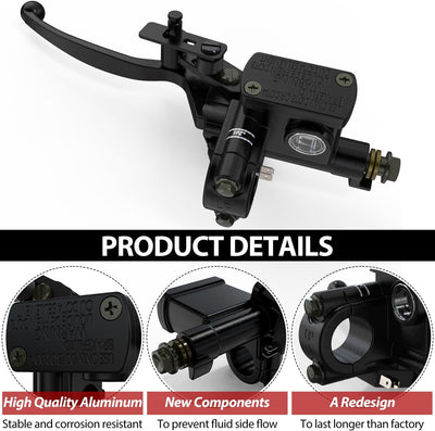 7/8" 22mm Universal Left Brake Lever Master Cylinder for Motorcycle ATV Quad Moped Pit Dirt Bike