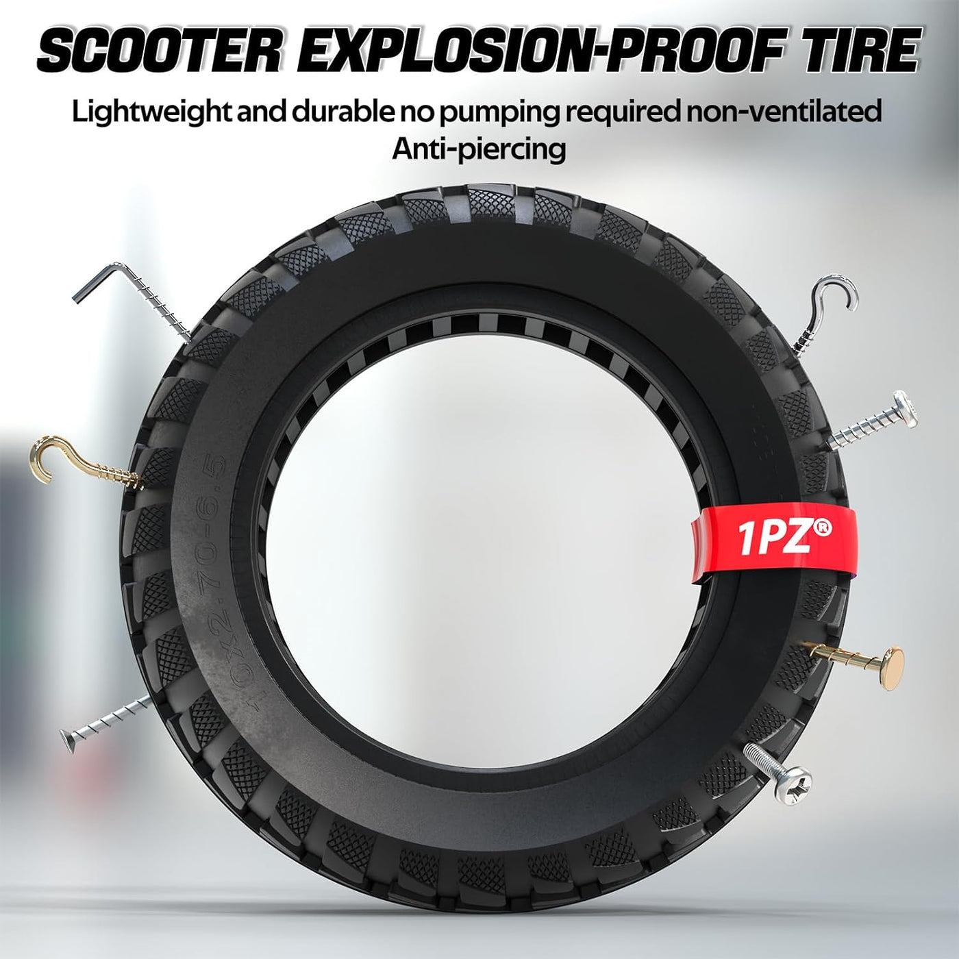 10x2.70-6.5 Solid Tire 70/65-6.5 Tire for Segway Max G30 G2 Gotrax G MAX Electric Scooter Wheels