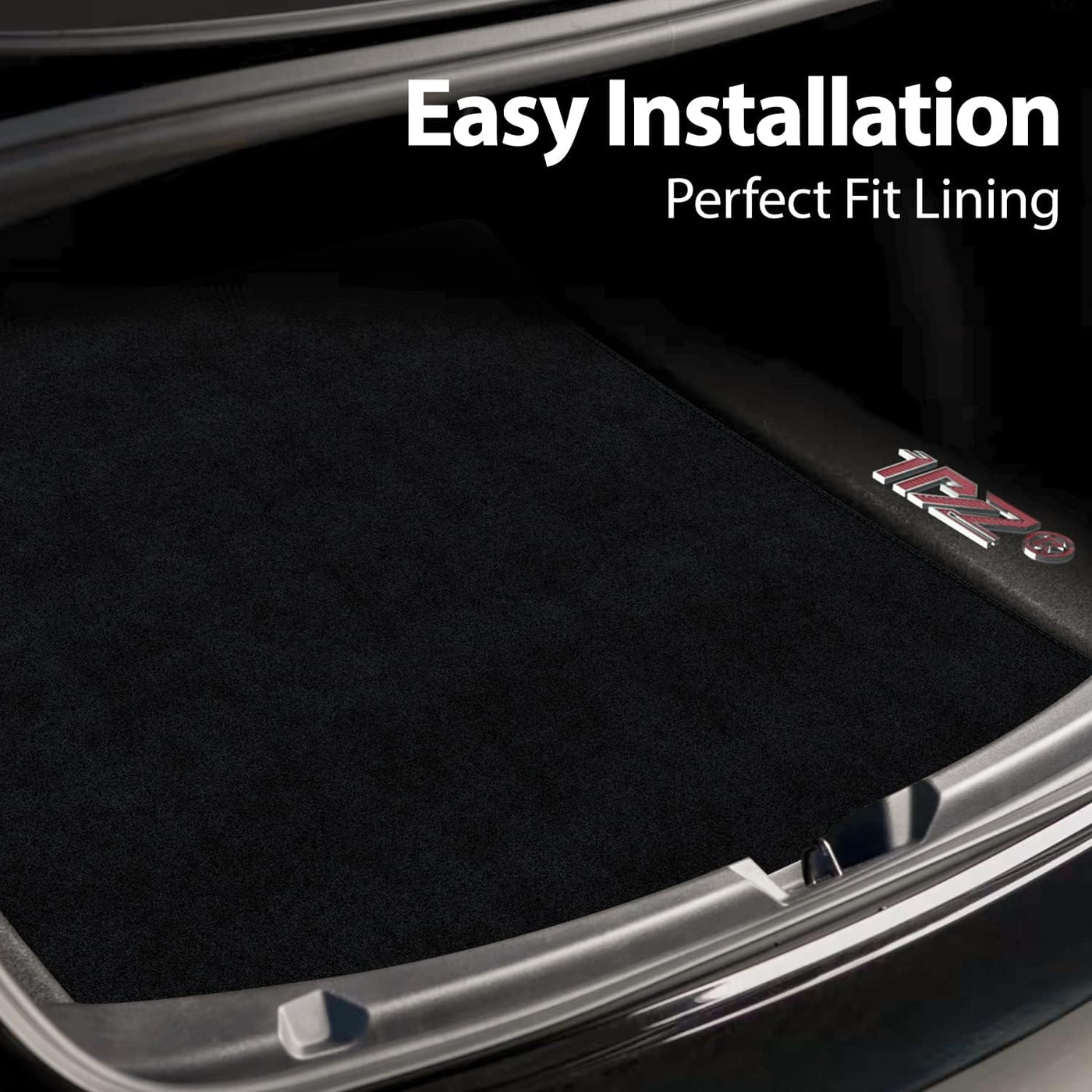 Black Cargo Liner Rear Trunk Mat for Tesla Model 3 2021 All Weather Heavy Duty Protection
