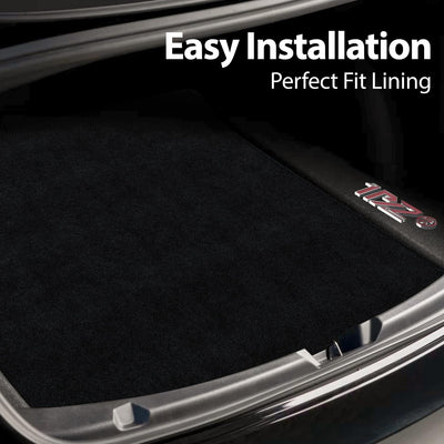 Black Cargo Liner Rear Trunk Mat for Tesla Model 3 2021 All Weather Heavy Duty Protection