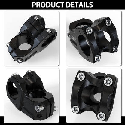1PZ BS3-S01 Mountain Bicycle Stem 25.4~31.8mm with Bicycle Shim Universal Short Handlebar Stem for Most Bicycle Road Bike MTB BMX Fixed Gear Cycling