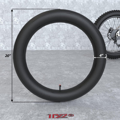 2-Pack Fat Tire Tubes 20 x 4.0 SV32mm Schrader Valve Mountain Bike E-Bike Bicycle Tire Tubes