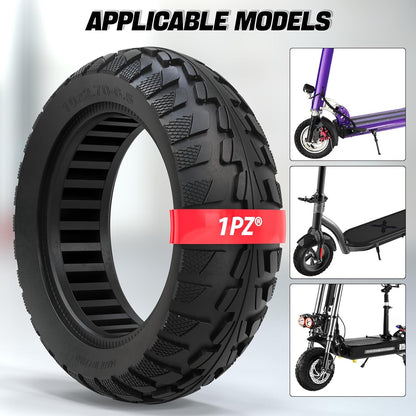 1PZ MI0-J2R 10x2.70-6.5 Solid Tire 70/65-6.5 Tire Replacement for Segway Max G30 G2 Gotrax G MAX Electric Scooter Wheels
