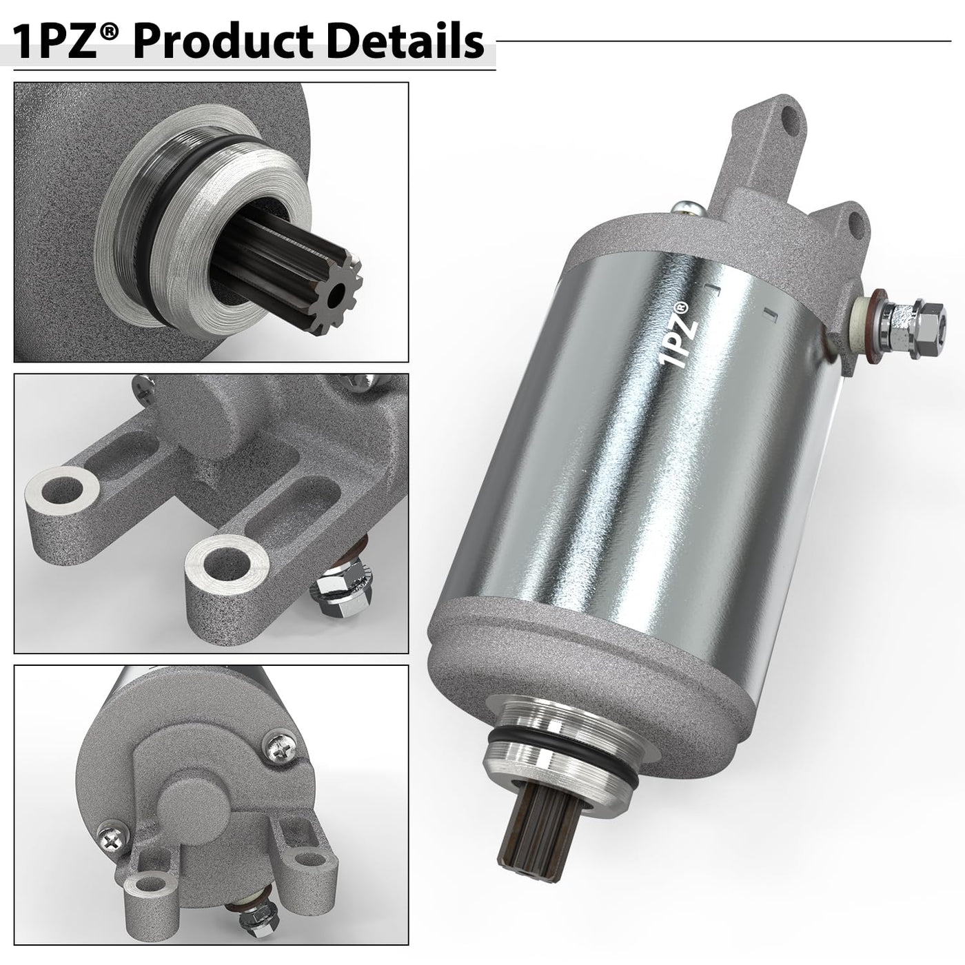 1PZ Starter Motor Replacement for Honda Big Red ATC250ES ATC250SX Fourtrax TRX250 1985-1986 31200-HA0-682