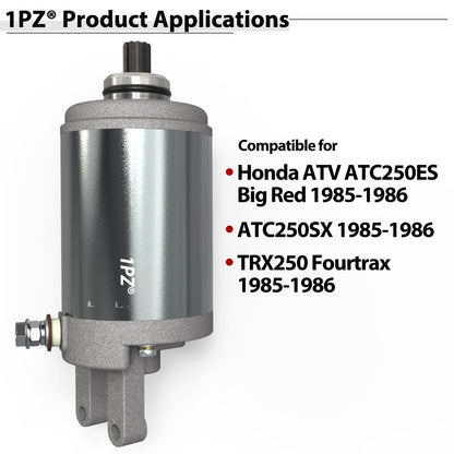 1PZ AT1-S05 Starter Motor Replacement for Honda Big Red ATC250ES ATC250SX Fourtrax TRX250 1985-1986 31200-HA0-682
