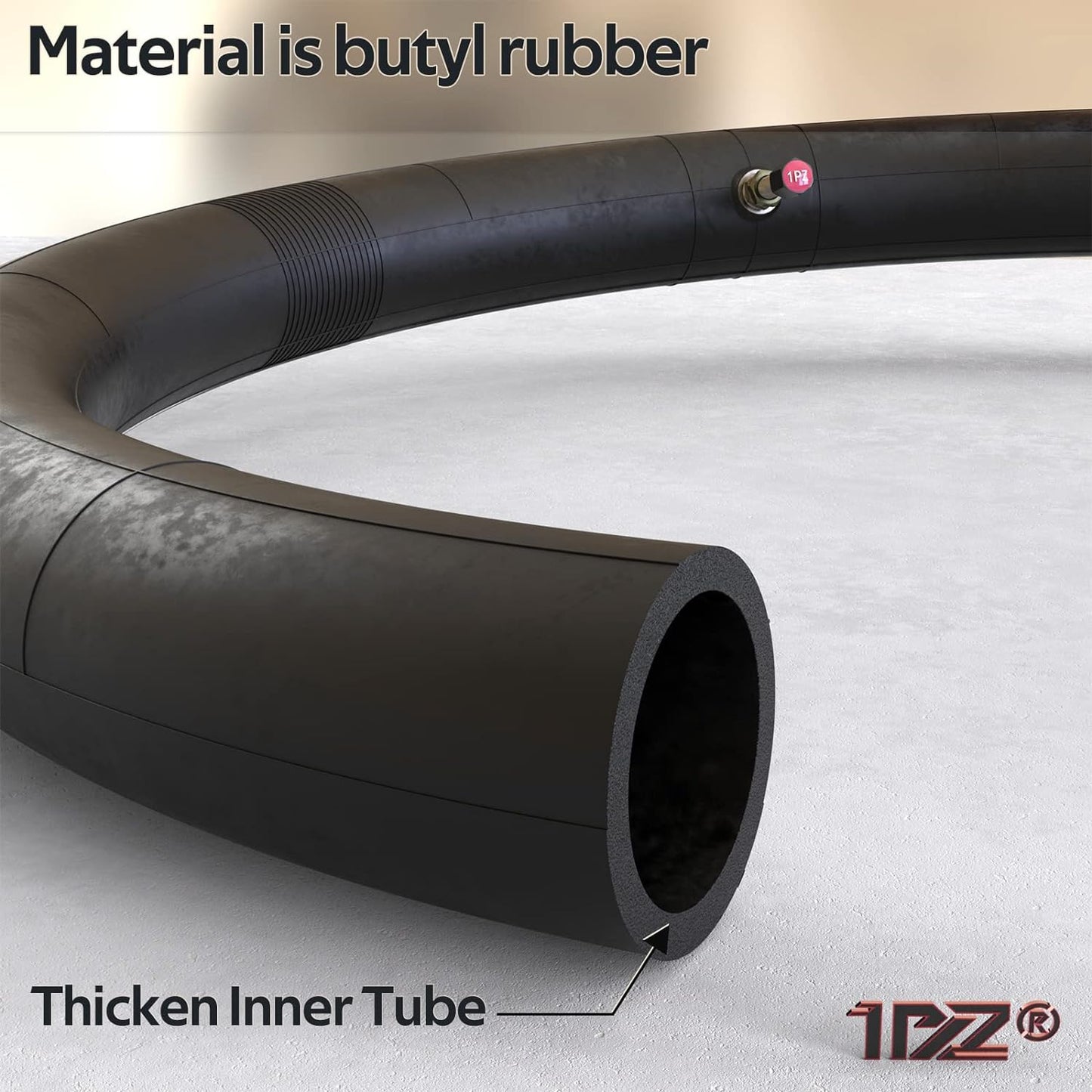 1PZ ET2-H5Y 80/100-21(300/325-21) TR6 Inner Tube Heavy Duty Schrader Valve Replacement with 21'' Motorcycle