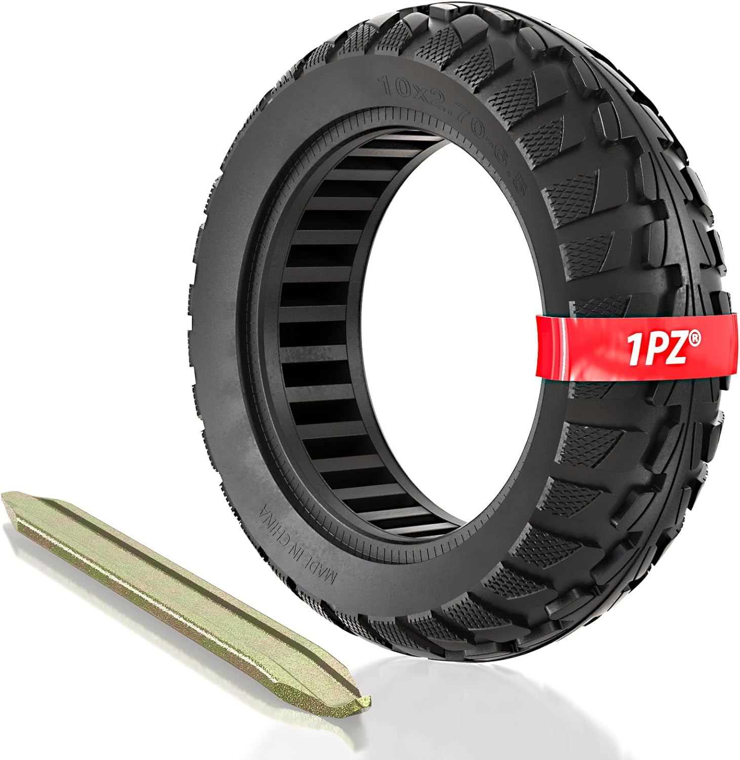 1PZ 10x2.70-6.5 Solid Tire 70/65-6.5 Tire Replacement for Segway Max G30 G2 Gotrax G MAX Electric Scooter Wheels
