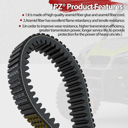 1PZ ORC-DB2 3211202 Drive Belt Replacement for Polaris Ranger Crew XP1000 PRO XD RZR RS1 XP4 Turbo 3211186 50C4289