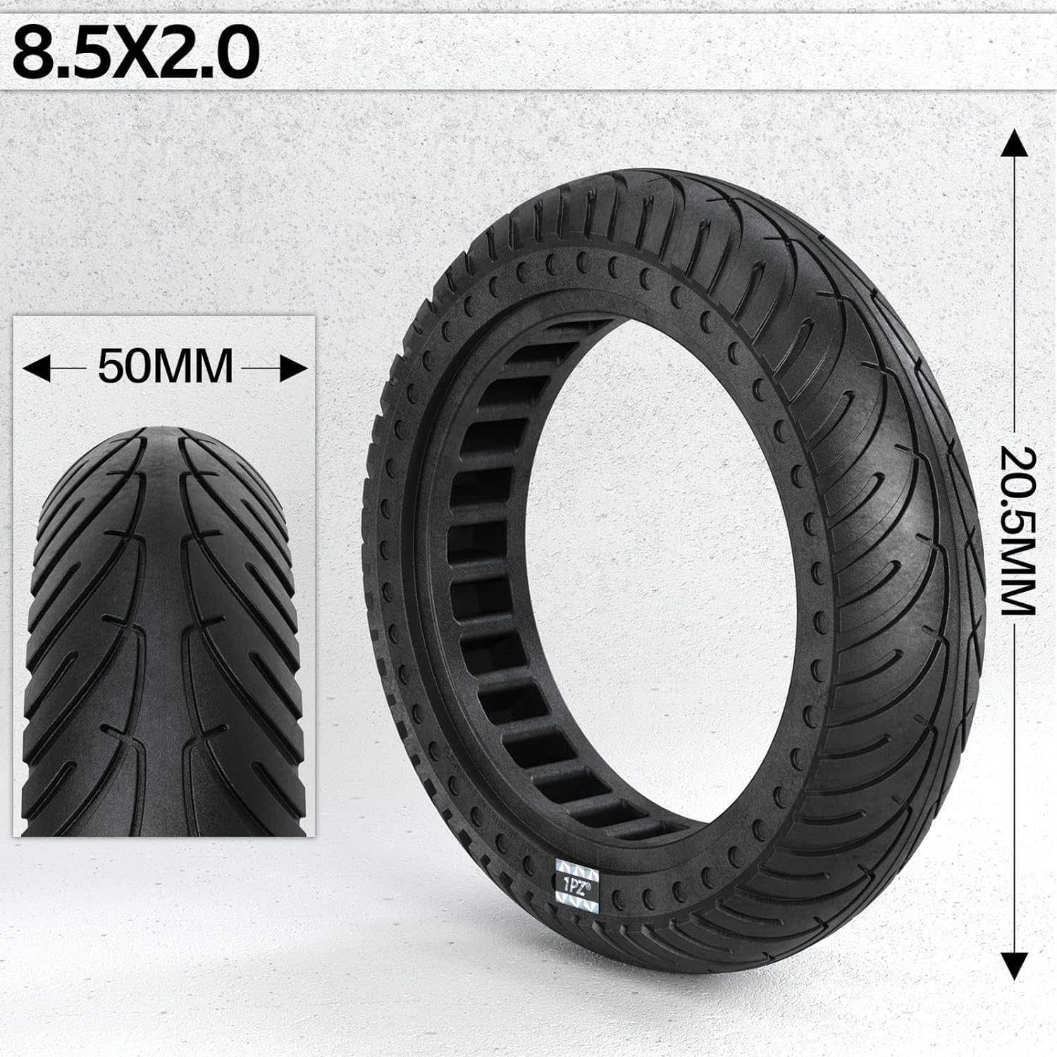 1PZ 8.5 inch Tire 8 1/2 x 2 Solid Rubber Tire Replacement for Xiaomi M365 Pro Gotrax GXL V2 XR APEX XL Electric Scooter