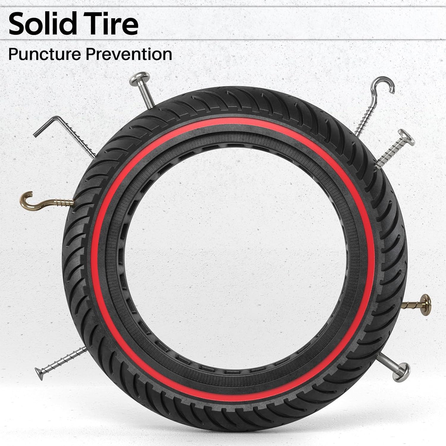 1PZ 8.5 inch Solid Tires 8 1/2 x 2 Tire Replacement for Xiaomi M365 1S Pro 2 Gotrax GXL V2 XR Electric Scooter