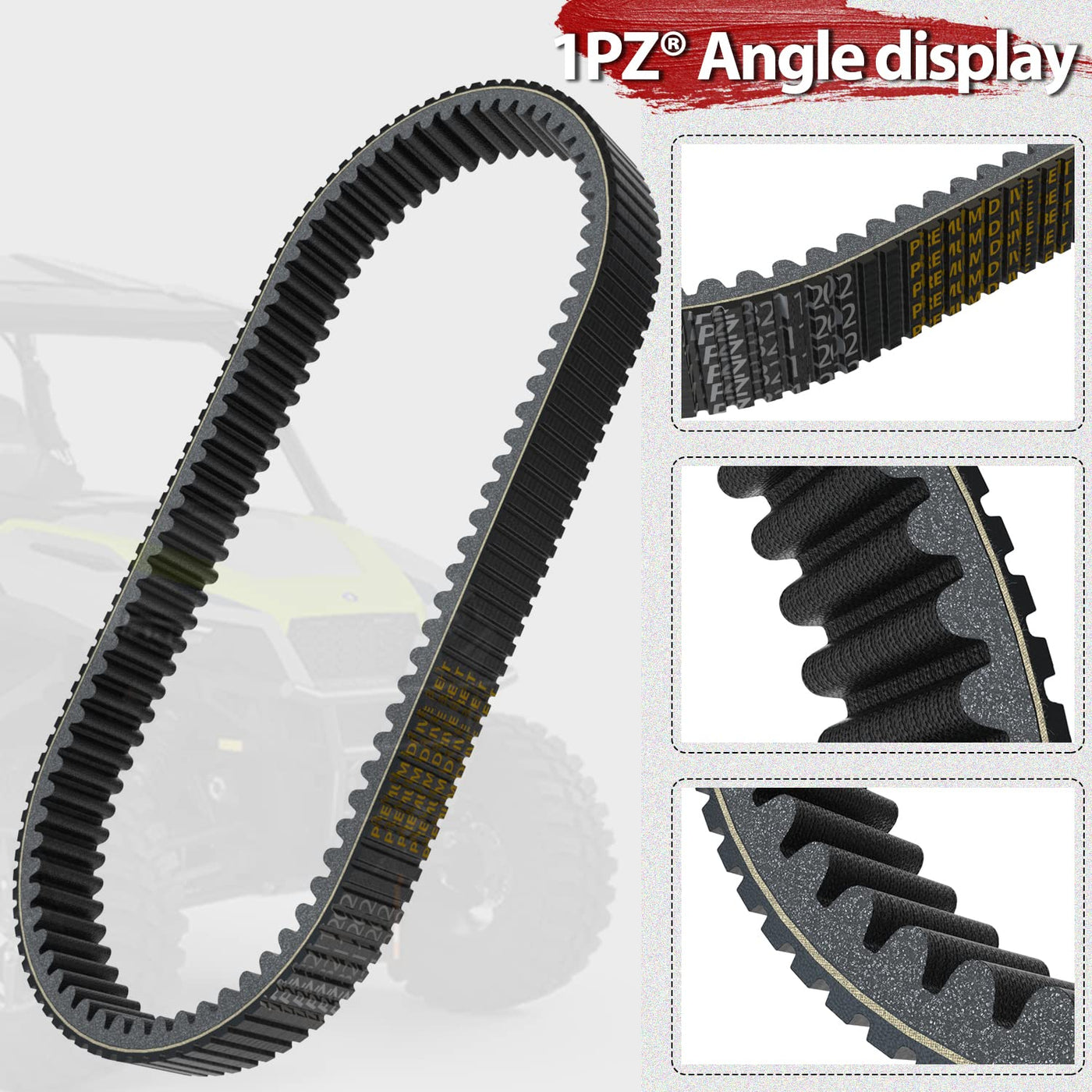 1PZ 3211202 Drive Belt Replacement for Polaris Ranger Crew XP1000 PRO XD RZR RS1 XP4 Turbo 3211186 50C4289