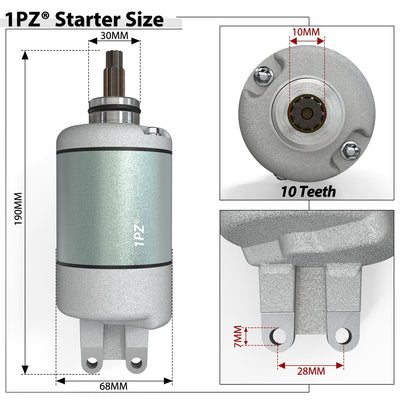 Starter Motor for Honda FourTrax Foreman Rubicon TRX500 TRX500FA TRX500FGA TRX500FPA 2001-2014