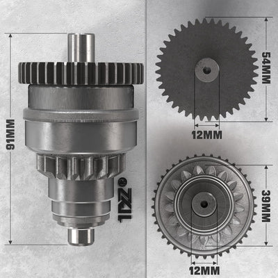 1PZ Starter Motor & Drive Bendix Replacement for Polaris Sportsman 335 400 500 Magnum 325 330 425 500 Ranger 400 425 500 Ranger Crew 500 Scrambler 500 Trail Boss 325 330 Big Boss 500 ATV & UTV