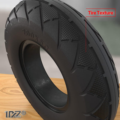 200x50 (8"x2") Solid Tire for Razor E100 E150 E175 E200 Gas Scooter, Schwinn, Bladez, Mongoose, Dune Buggy, ePunk, Crazy Cart, PowerRider 360, eSpark (2 Set)