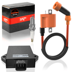 1PZ AC2-CS3 Ignition Coil Spark Plug CDI Box Replacement for Arctic Cat 250 300 2x4 4x4 1998-2005 3530-011 3530-012 3530-024 3530-025 0217-713