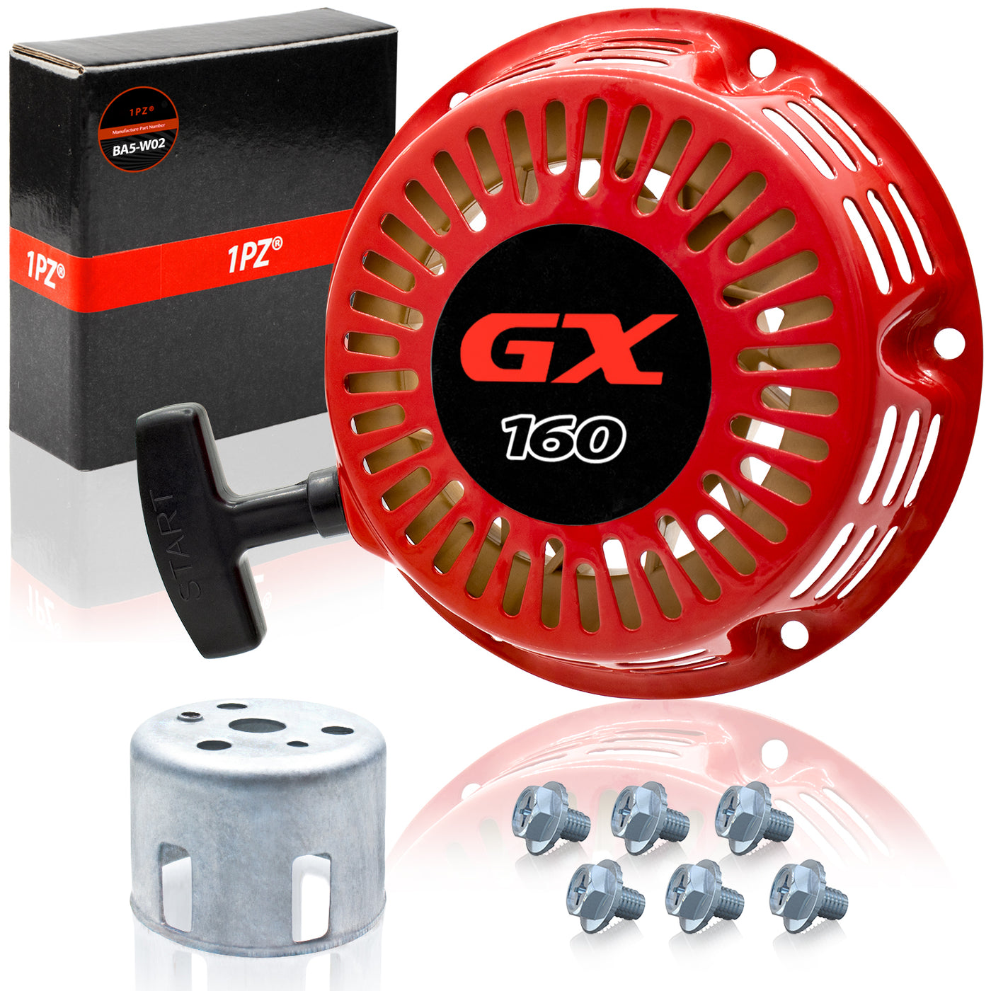 1PZ Pull Recoil Starter Start for 196cc Coleman BT200X CT200U Trail CT200U-EX Mini Bike Motovox MBX20 TrailMaster MB200 Predator 212cc Baja Hammerhead 80T Go kart