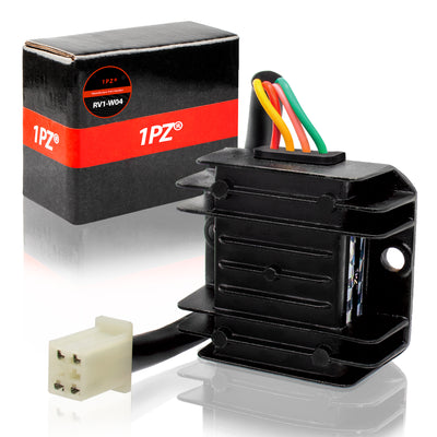 1PZ 4 Wire 12V Voltage Regulator Replacement for CG 125cc 200cc 250cc and GY6 50cc 60cc 80cc 125cc 150cc ATV Dirt Bike Go Kart Moped and Scooter