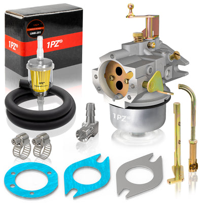 1PZ Carburetor for Kohler K321 and K341 Cast Iron Engine 14hp 16hp John Deer Tractor Engine Carb (Extra Thick Gasket)