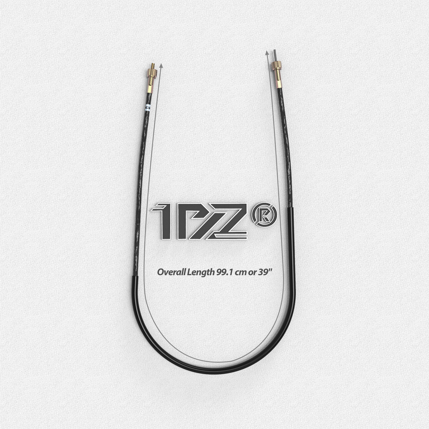 1PZ Speedometer Cable 37 inch Length for Vast Majority Kawasaki Motorcycles