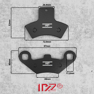 1PZ Front & Rear Brake Pads Replacement for Polaris Trail Blazer 250 Trail Boss 325 Sportsman Scrambler 400 500 4X4 Sport Xplorer Diesel Magnum Scrambler