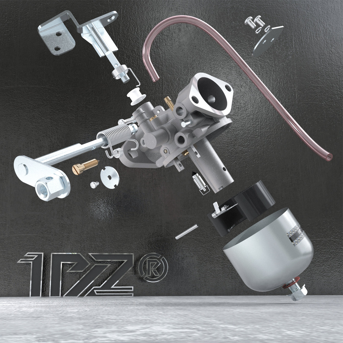 1PZ Carburetor Carb Replacementfor 1982-1987 EZGO Golf Cart 2 Cycle Engines 20071-G1 18342-G1