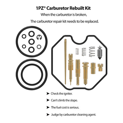 1PZ Carburetor Carb Rebuild Kit Replacement for Honda Recon TRX 250 TRX250ES TRX250EX TRX250TE TRX250TM 1997-2005