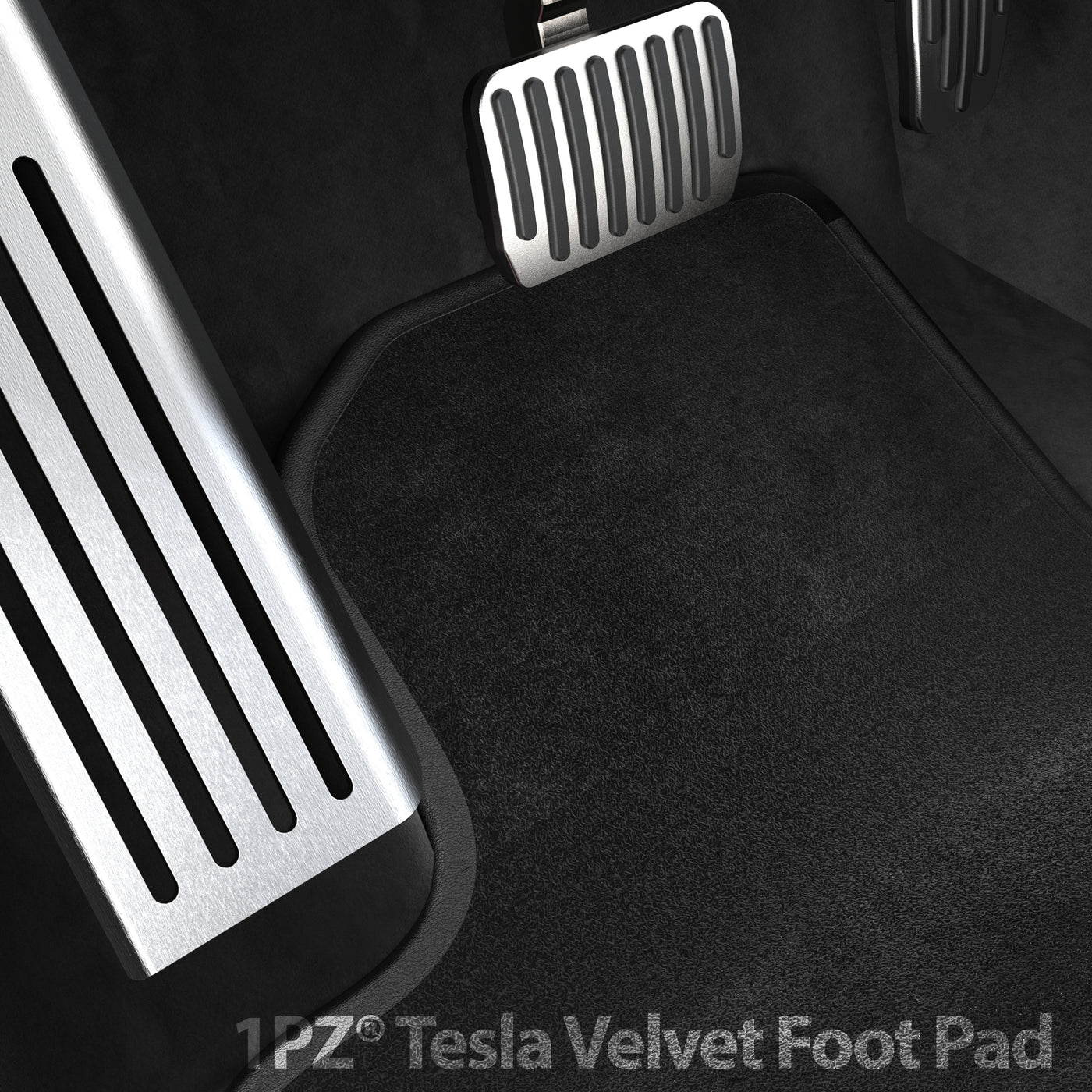 1PZ Black Carpet Floor Mats for Tesla Model 3 2017-2023 All Weather Heavy Duty Protection