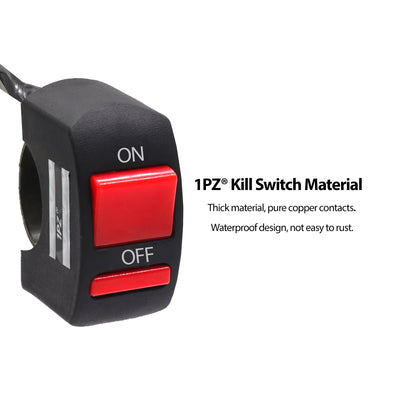 1PZ Motorcycle Handlebar Toggle Switch Button On Off for LED Headlight Scooter ATV Dirt Pit Baja Doodle Bug DB30 Mini Bike