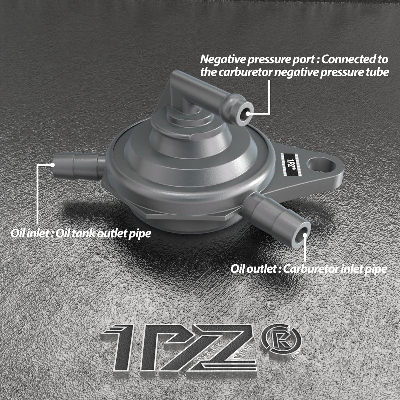 1PZ Vacuum Fuel Pump Petcock for GY6 50cc 125cc 150cc 139QMB 152QMI 157QMJ Roketa SUNL Taotao Chinese Scooter ATV Motorcycle 3 Port