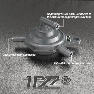 1PZ Vacuum Fuel Pump Petcock for GY6 50cc 125cc 150cc 139QMB 152QMI 157QMJ Roketa SUNL Taotao Chinese Scooter ATV Motorcycle 3 Port