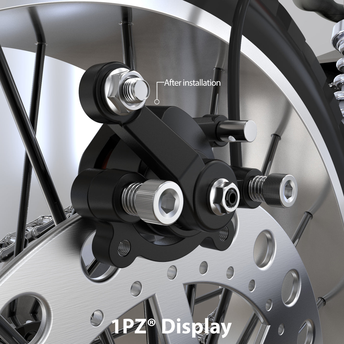 1PZ Disc Brake Caliper Replacement for Coleman CT100U CC100X 43cc 47cc 49cc Motovox MBX10 MBX11 Moto MM-B80 MM-B105 Mini Baja Doodlebug Dirt Pocket Bike ATV Goped Scooter
