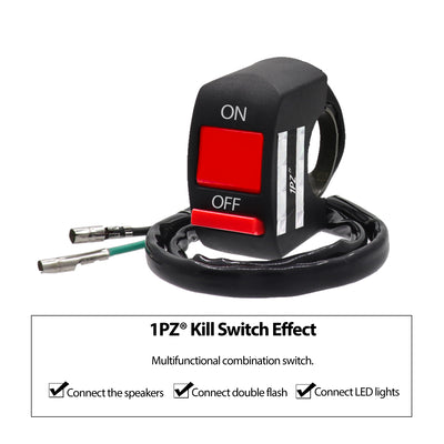 1PZ Motorcycle Handlebar Toggle Switch Button On Off for LED Headlight Scooter ATV Dirt Pit Baja Doodle Bug DB30 Mini Bike