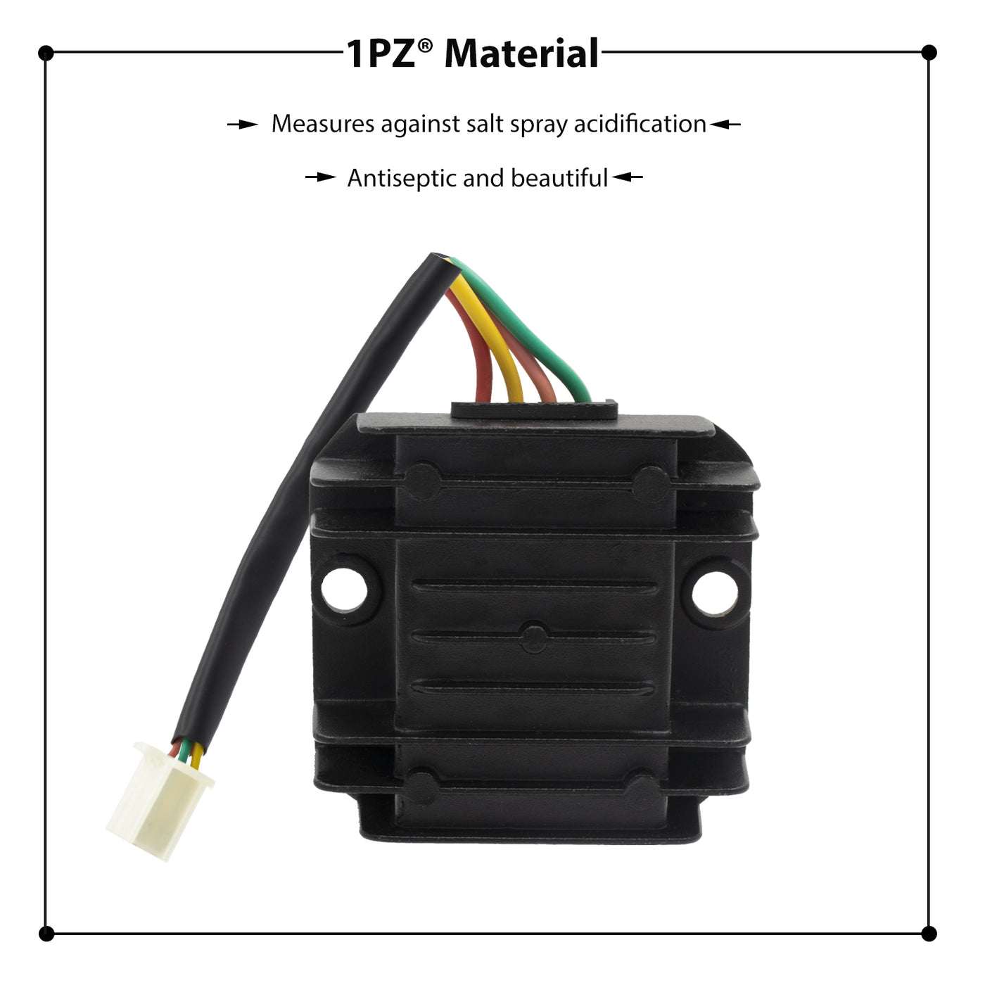 1PZ 4 Wire 12V Voltage Regulator Replacement for CG 125cc 200cc 250cc and GY6 50cc 60cc 80cc 125cc 150cc ATV Dirt Bike Go Kart Moped and Scooter