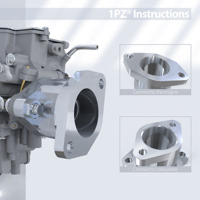 1PZ CNC 6061-T6 Aluminum Carburetor Intake Manifold Boot Joint Replacement for Yamaha Warrior Wolverine 350 YFM350 YFM350X YFM350FGX 87-04 ATV Quad 4Wheeler 1UY-13586-01-00 1UY-13586-02-00