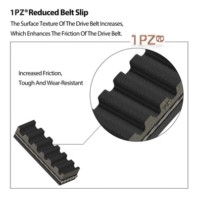 1PZ Premium CVT Drive Belt (Size 743-20-30) for GY6 125cc 150cc 152QMI 157QMJ Short Case Scooter Moped ATV Go Kart