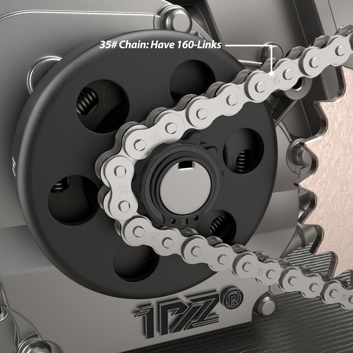 1PZ Centrifugal Clutch 3/4" Bore #35 Chain 12 Tooth for Go Karts Mini Bike Replacement Parts 12T with # 35 Chain